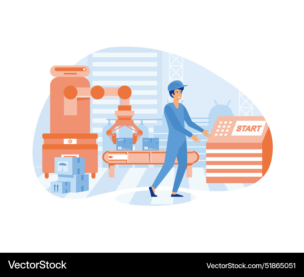 Engineer working with interactive interface smart Engineer working with interactive interface smart Vector Image
