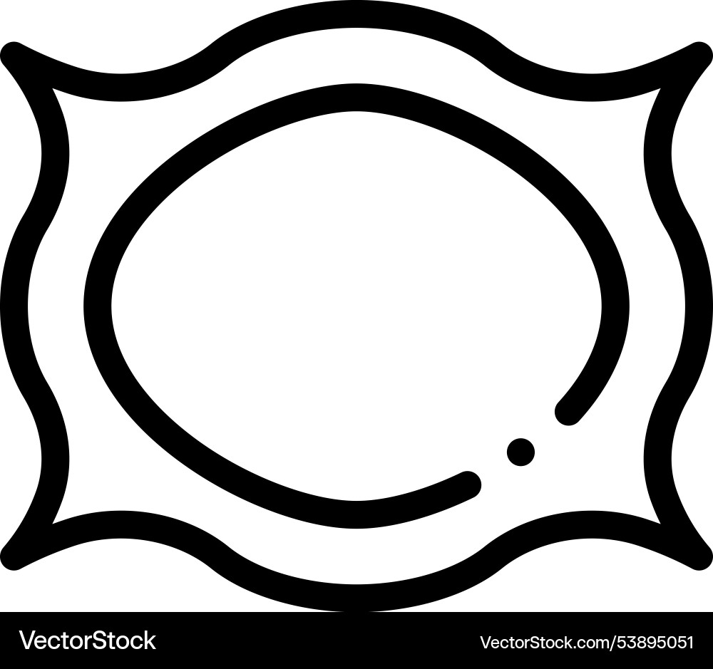 Frame icon thin linear style design isolated Frame icon thin linear style design isolated vector image