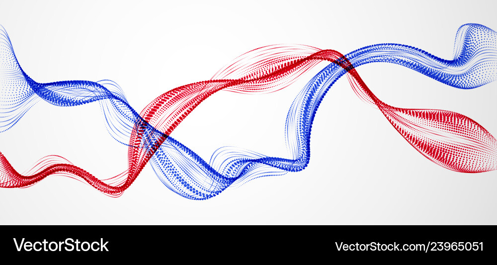 Mutual array of particles flowing double dynamic Mutual array of particles flowing double dynamic vector image