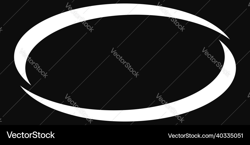 Oval ellipse empty blank circular banner shape Oval ellipse empty blank circular banner shape Vector Image