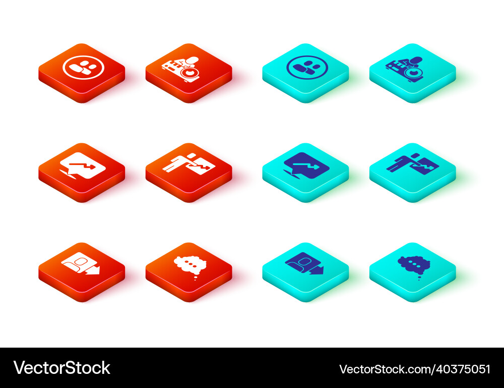 Set team leader speech bubble chat graph Set team leader speech bubble chat graph vector image