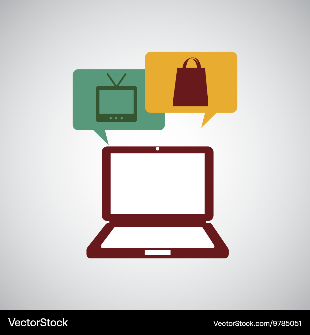 Technology app ecommerce Vector Image
