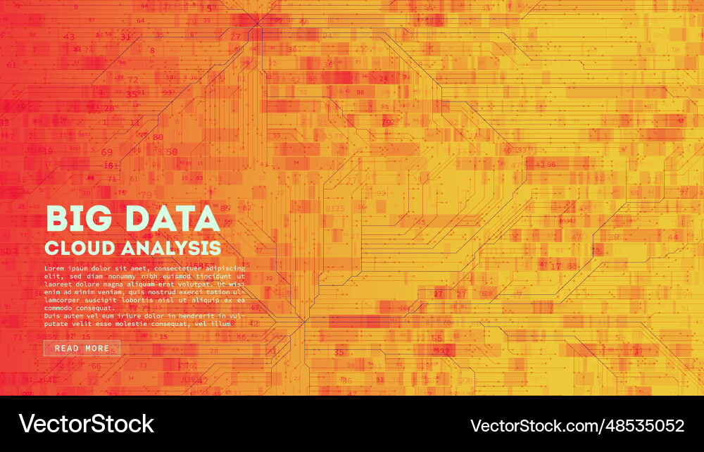 Big Data Cloud Computing Blockchain Visualisierung Big Data Cloud Computing Blockchain Visualisierung vektorbild
