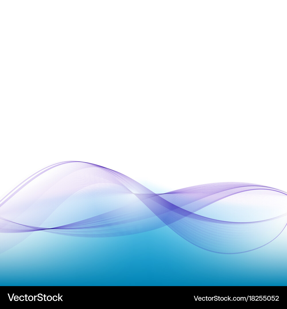 Blue curve abstract background vector image