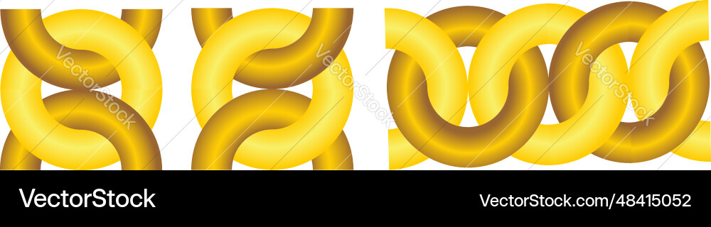 Chain links - design elements Vector Image