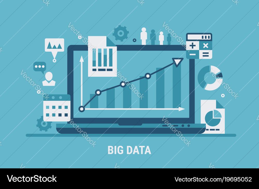 Data Analysis & Insights vector image