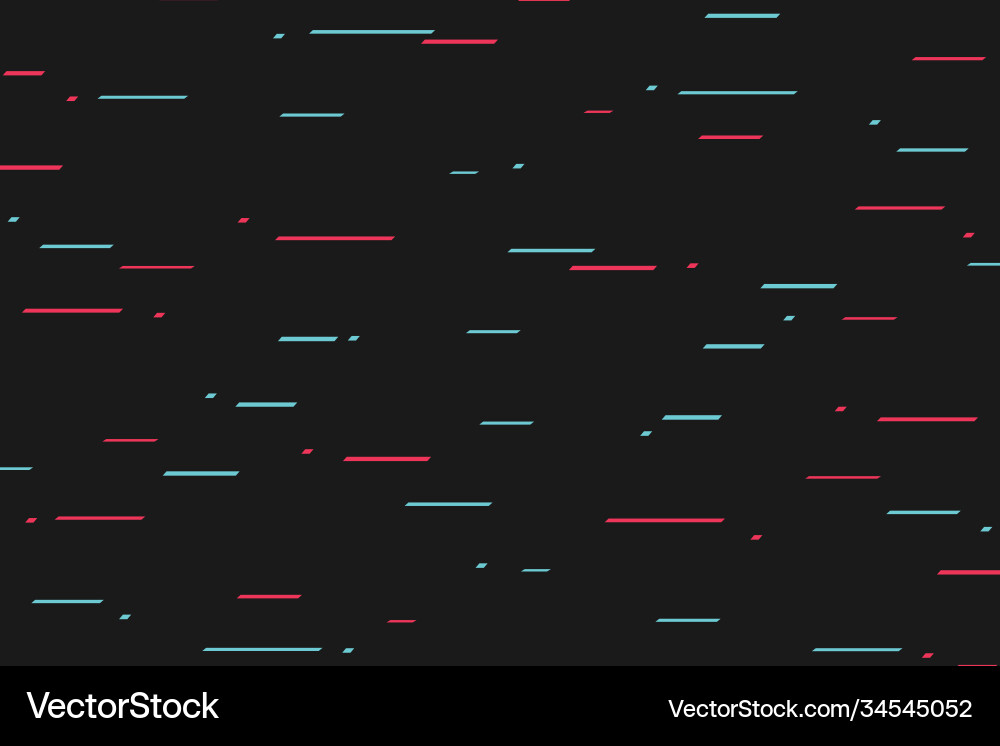 Glitch Line Pattern - Tech Abstract Vector Image