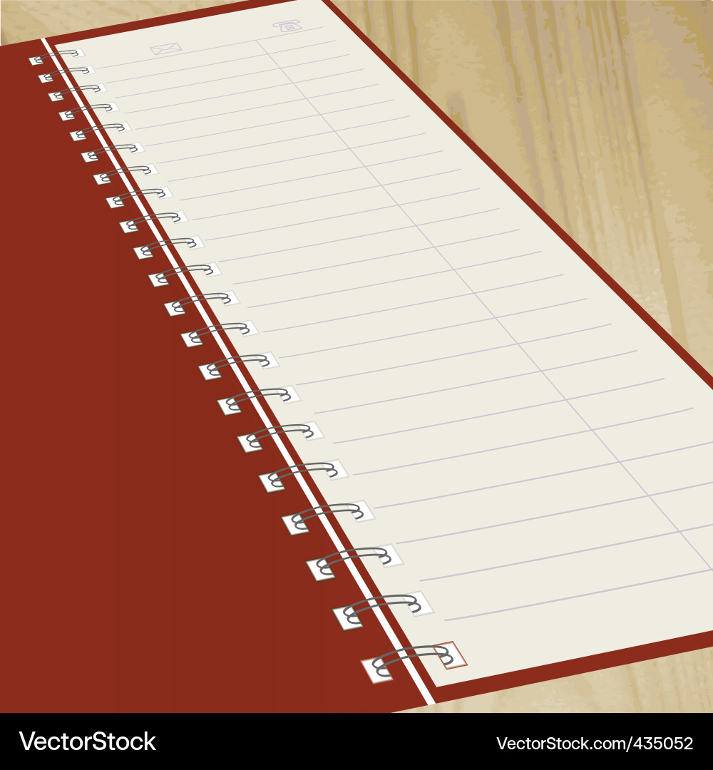 Notebook vector image
