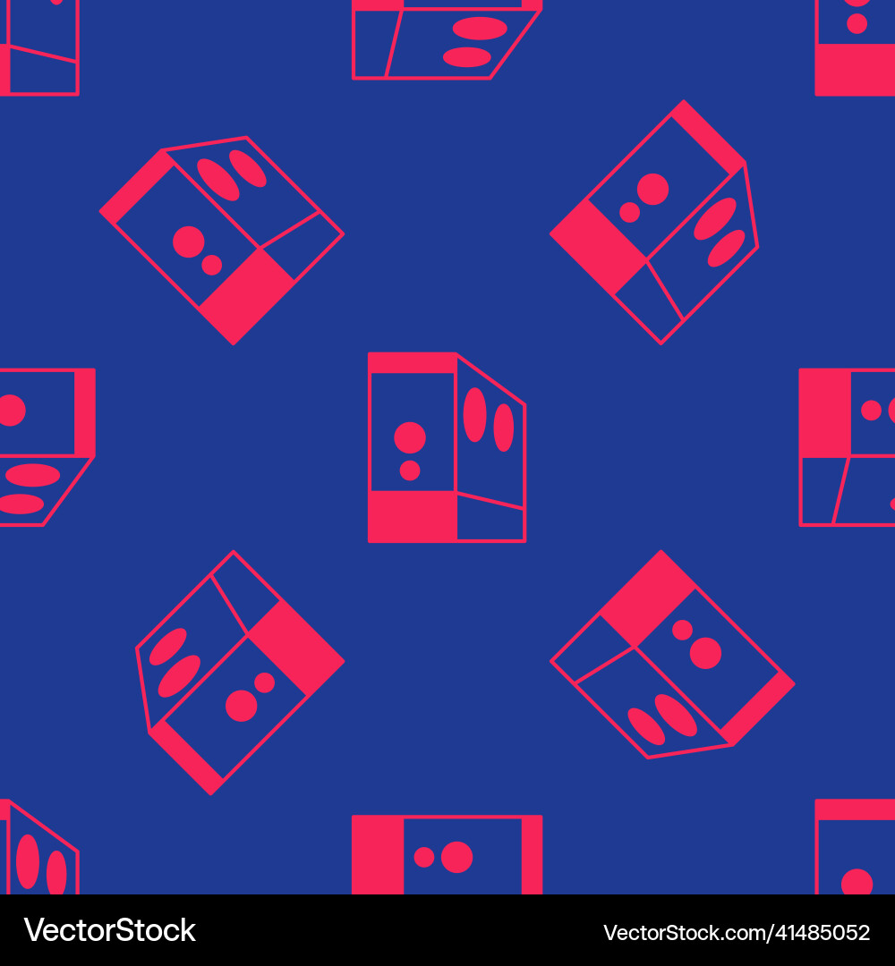Red case of computer icon isolated seamless Red case of computer icon isolated seamless Vector Image