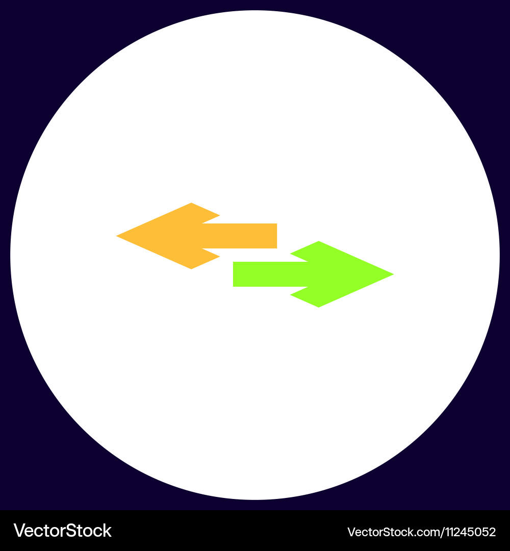 Side arrow computer symbol Side arrow computer symbol vector image