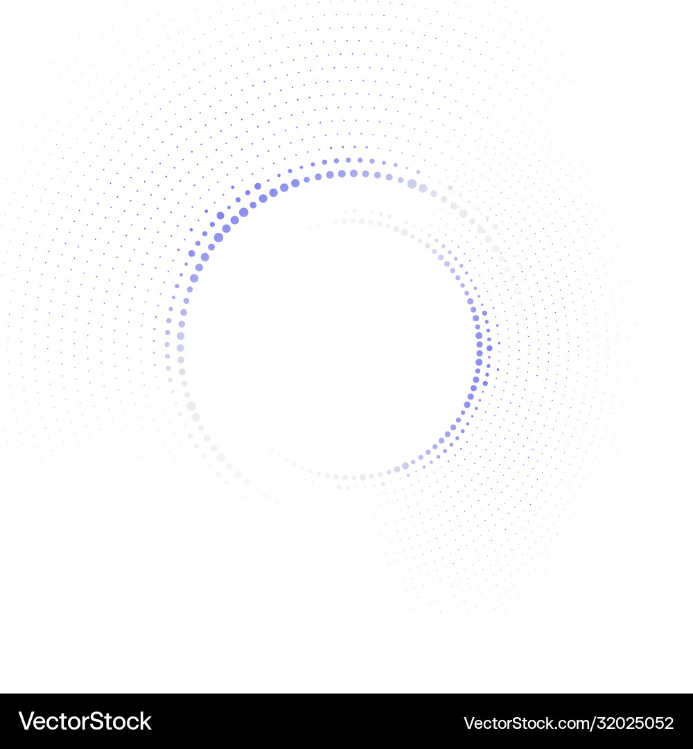 Technology Circle with Dots - Abstract vector image