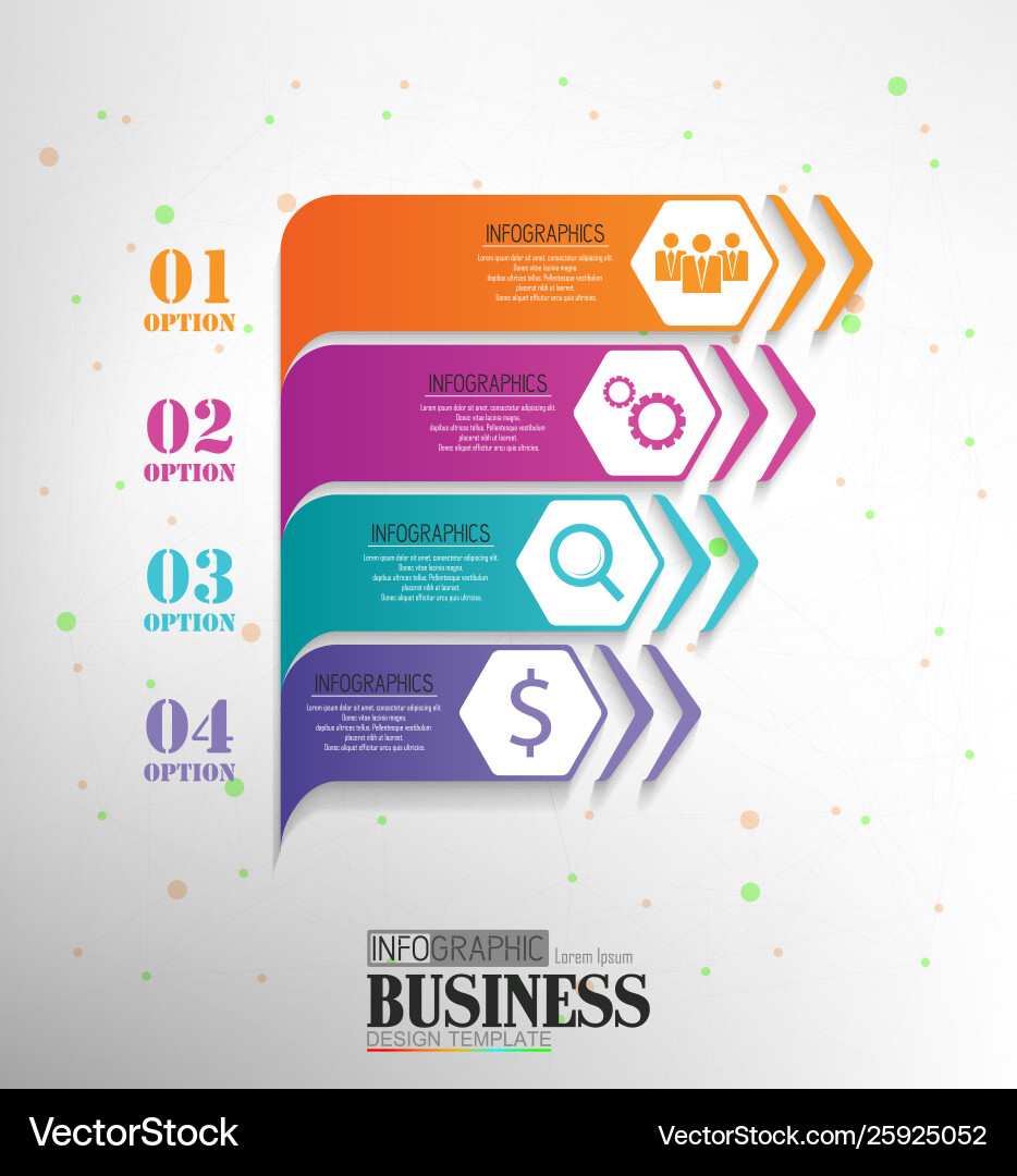 Timeline Data Visualization Template vector image