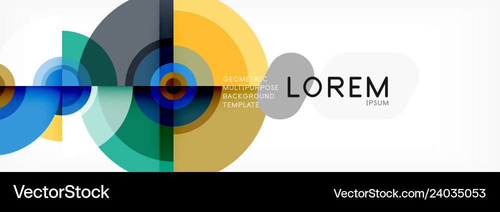 Abstract background circle design vector image