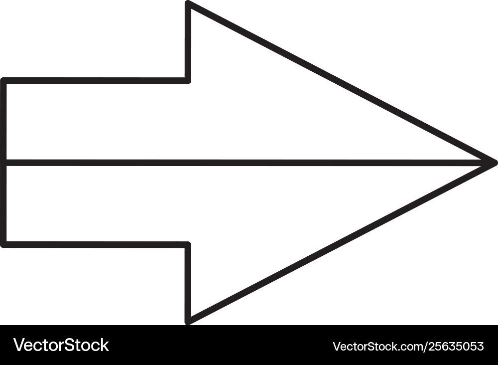 Arrow index direction isolated icon vector image
