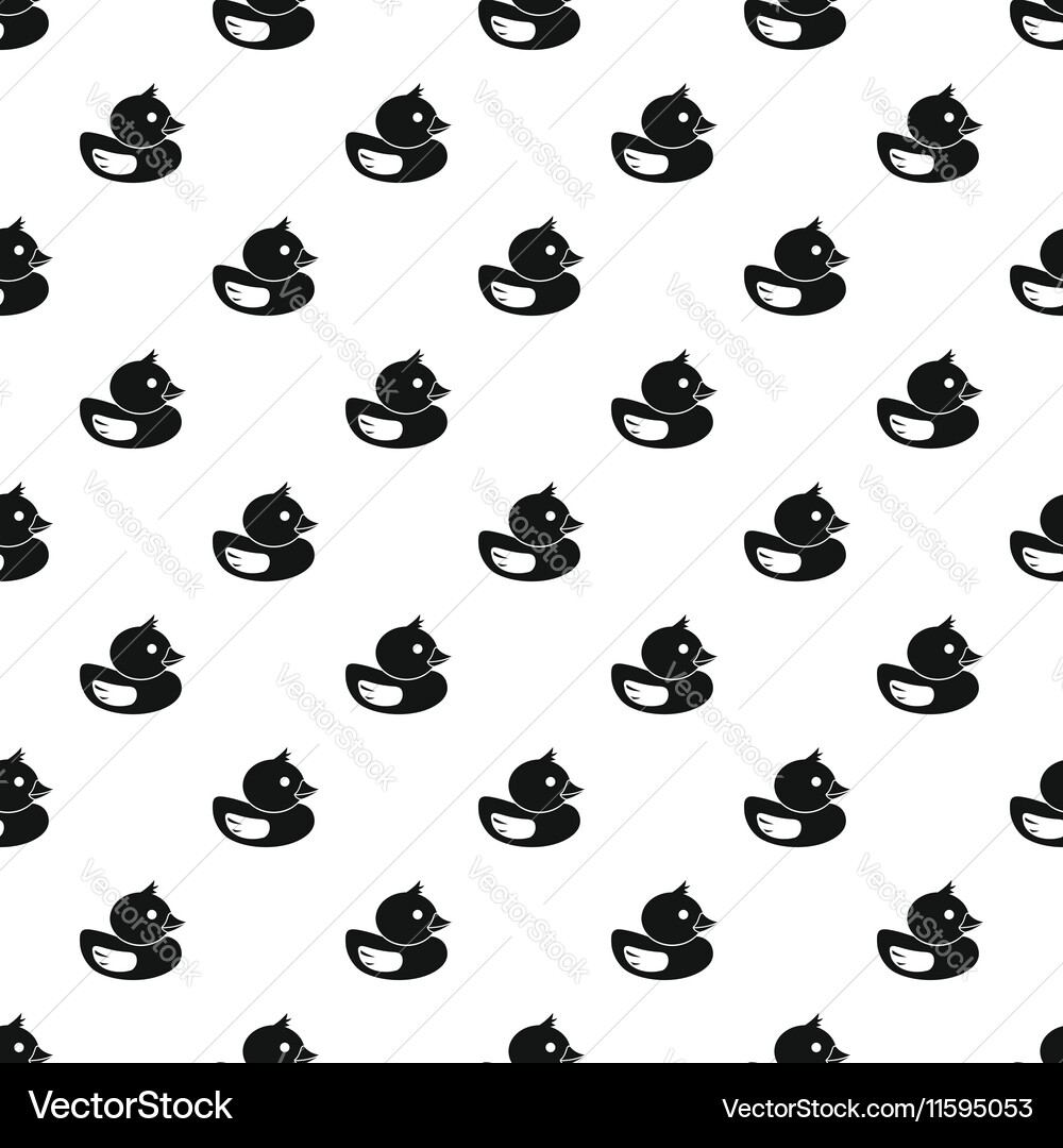Duck pattern simple style vector image