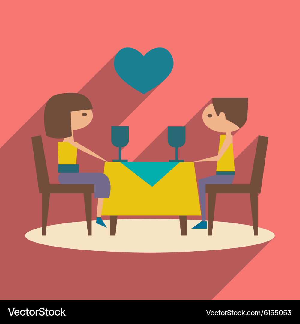 Flat with shadow icon and mobile application vector image