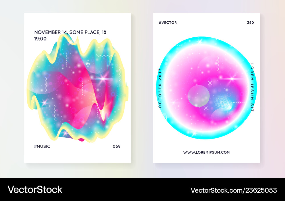 Fluid shape with dynamic elements Vector Image