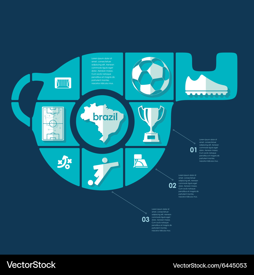 Fußball Fußball Infografik Vektorbild