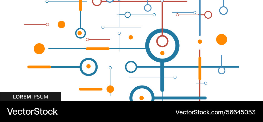 Global network technology concept nodes Global network technology concept nodes vector image