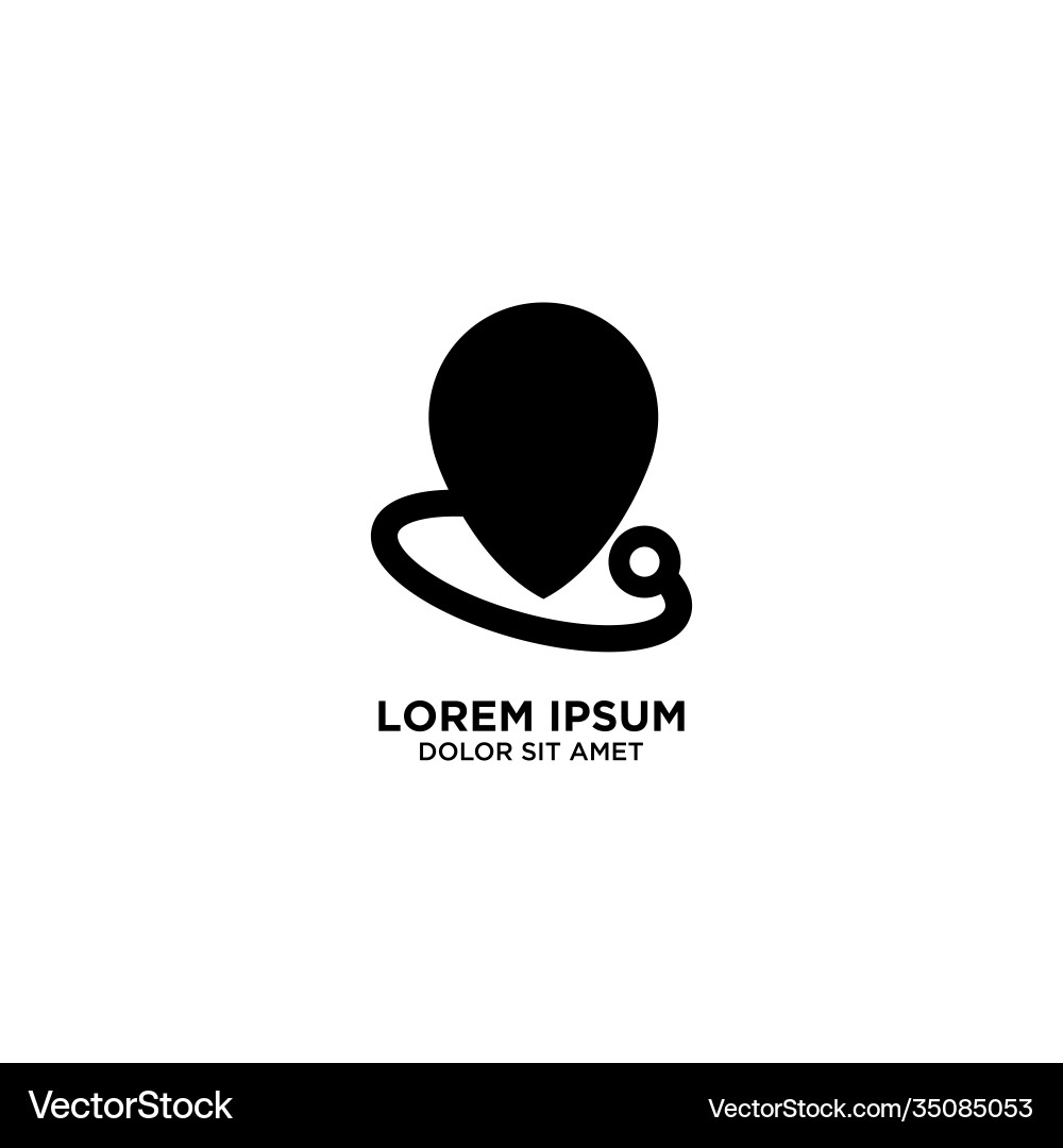 Map location pointer navigation pin sign isolated vector image