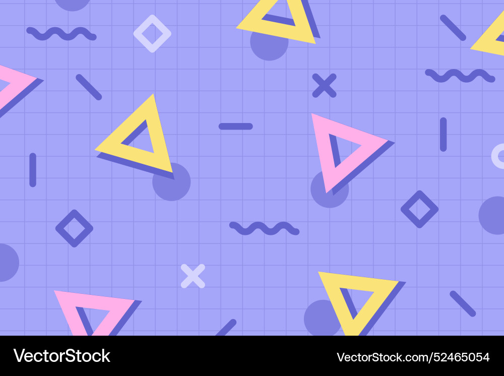 Abstract background with memphis elements Vector Image