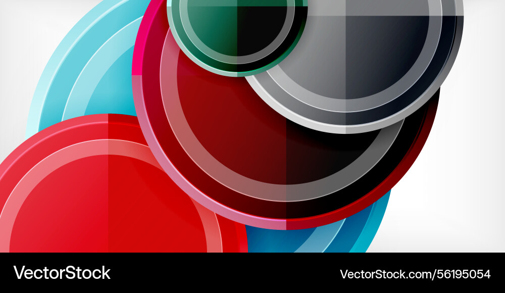 Abstract design features overlapping circles Abstract design features overlapping circles Vector Image