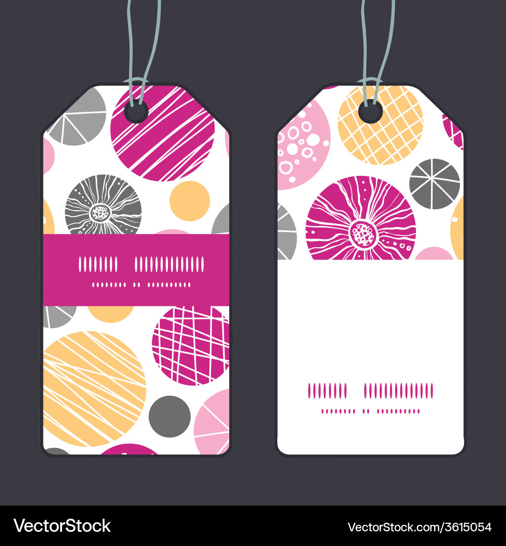 Abstract textured bubbles vertical stripe frame vector image
