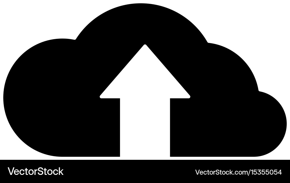 Cloud computing upload Vector Image