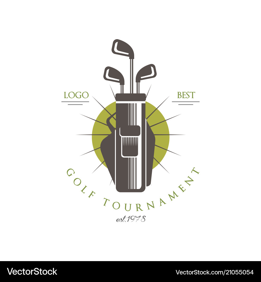 Elegant Golf Tournament Logo - 1978 Vector Image