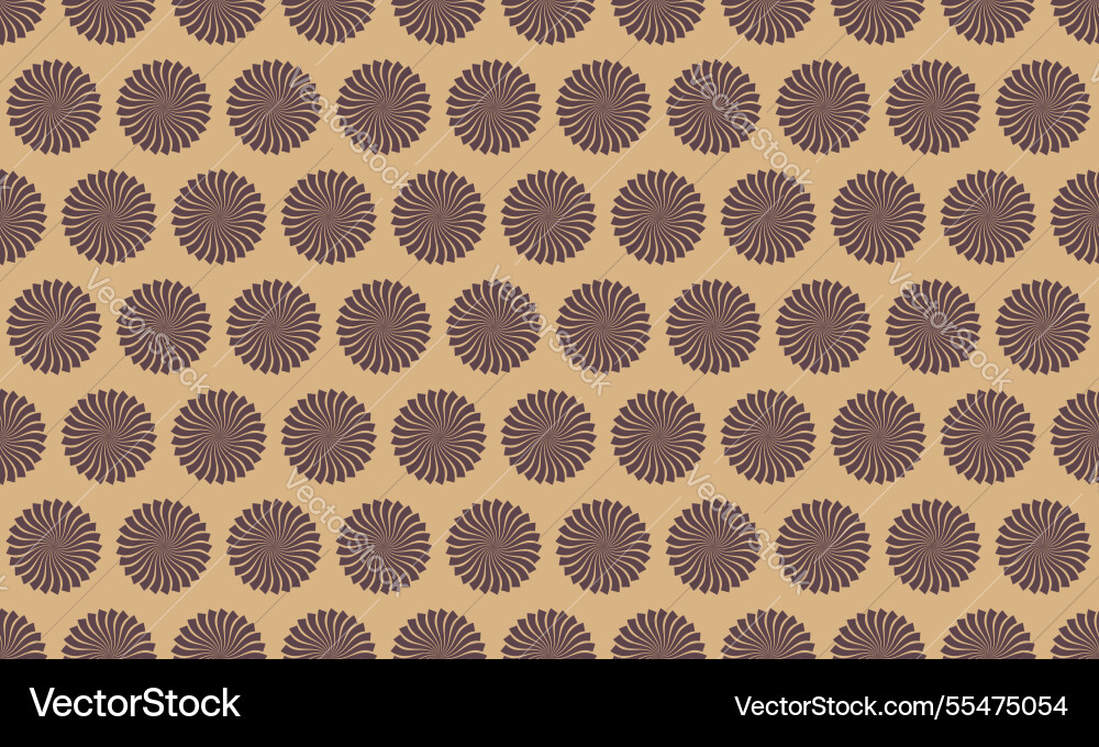 Elegant repeating pattern of swirling circular vector image
