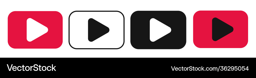 Flat video player template for web and mobile apps Flat video player template for web and mobile apps vector image