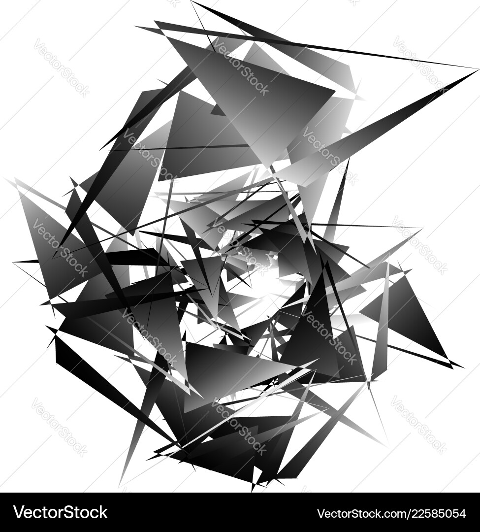 Geometric abstract art edgy angular rough texture Vector Image