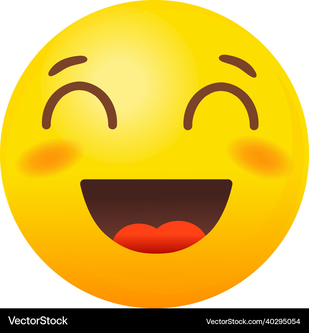 Grinning Emoji mit lächelnden Augen glücklich Lächeln Grinning Emoji mit lächelnden Augen glücklich Lächeln vektorbild