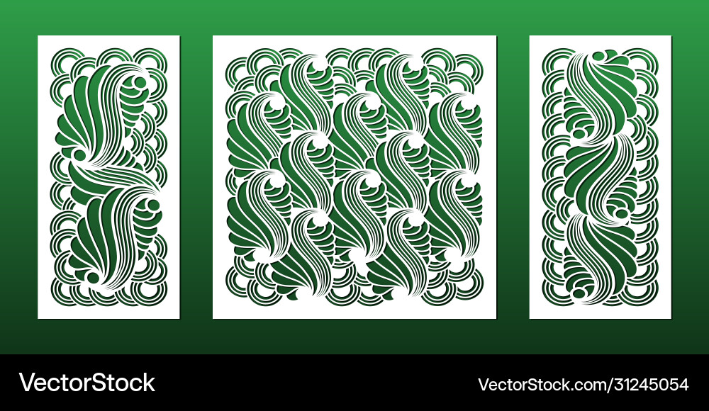 Laser-Schablone Set abstrakt modern geometrische Laser-Schablone Set abstrakt modern geometrische vektorbild