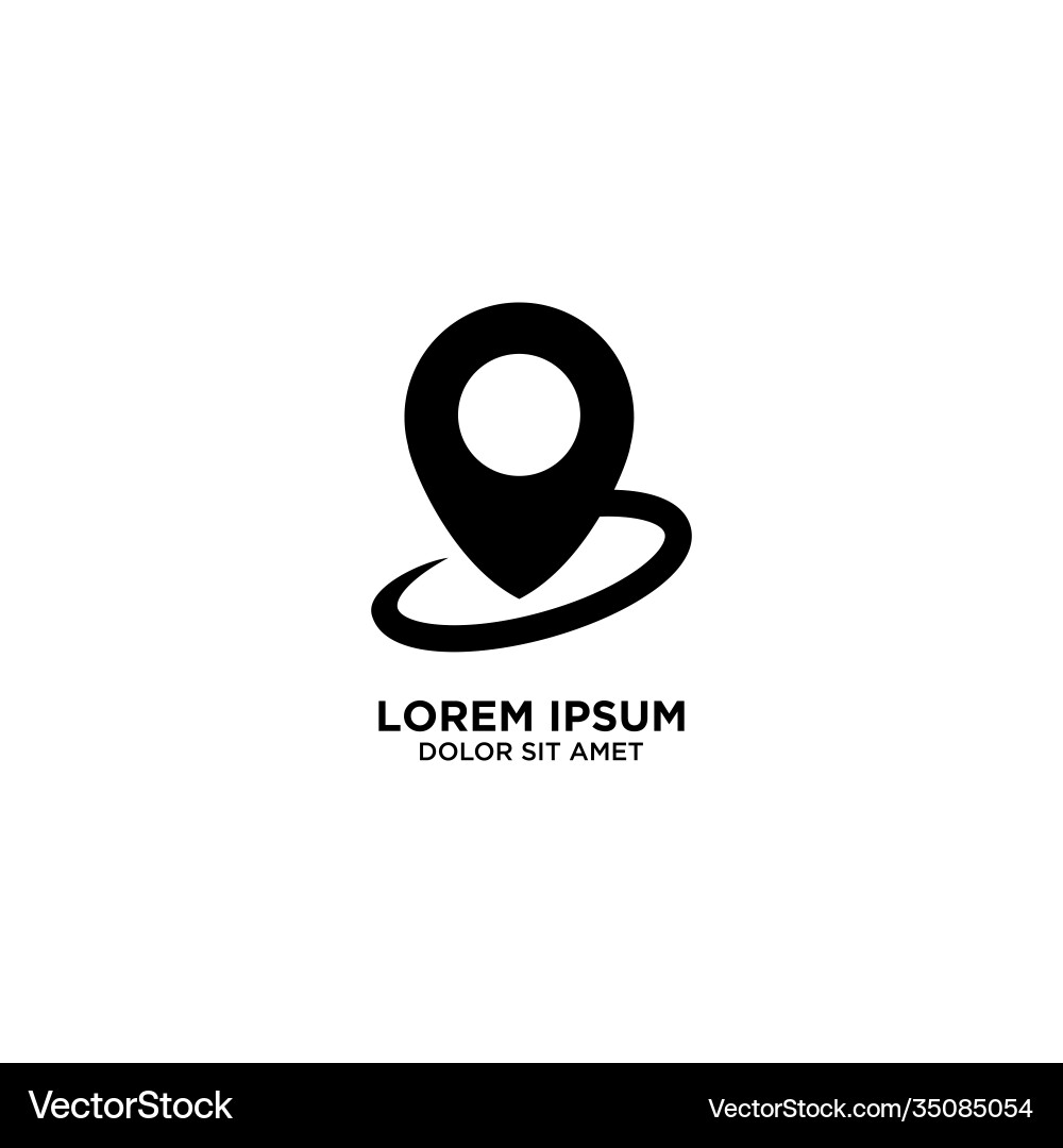 Map location pointer navigation pin sign isolated Map location pointer navigation pin sign isolated Vector Image
