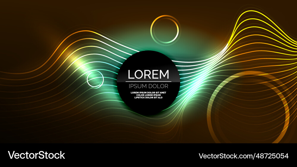 Neon lines and waves abstract background techno Neon lines and waves abstract background techno Vector Image