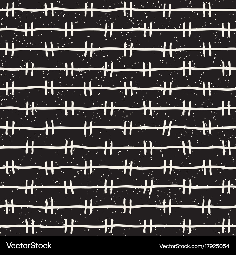 Seamless pattern with hand drawn lines abstract Vector Image
