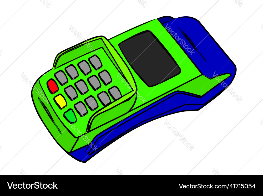 Simple hand draw sketch edc machine isolated Vector Image