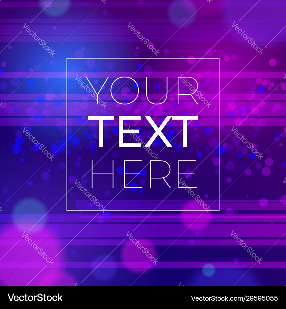 Abstract background with bokeh effect and copy Vector Image