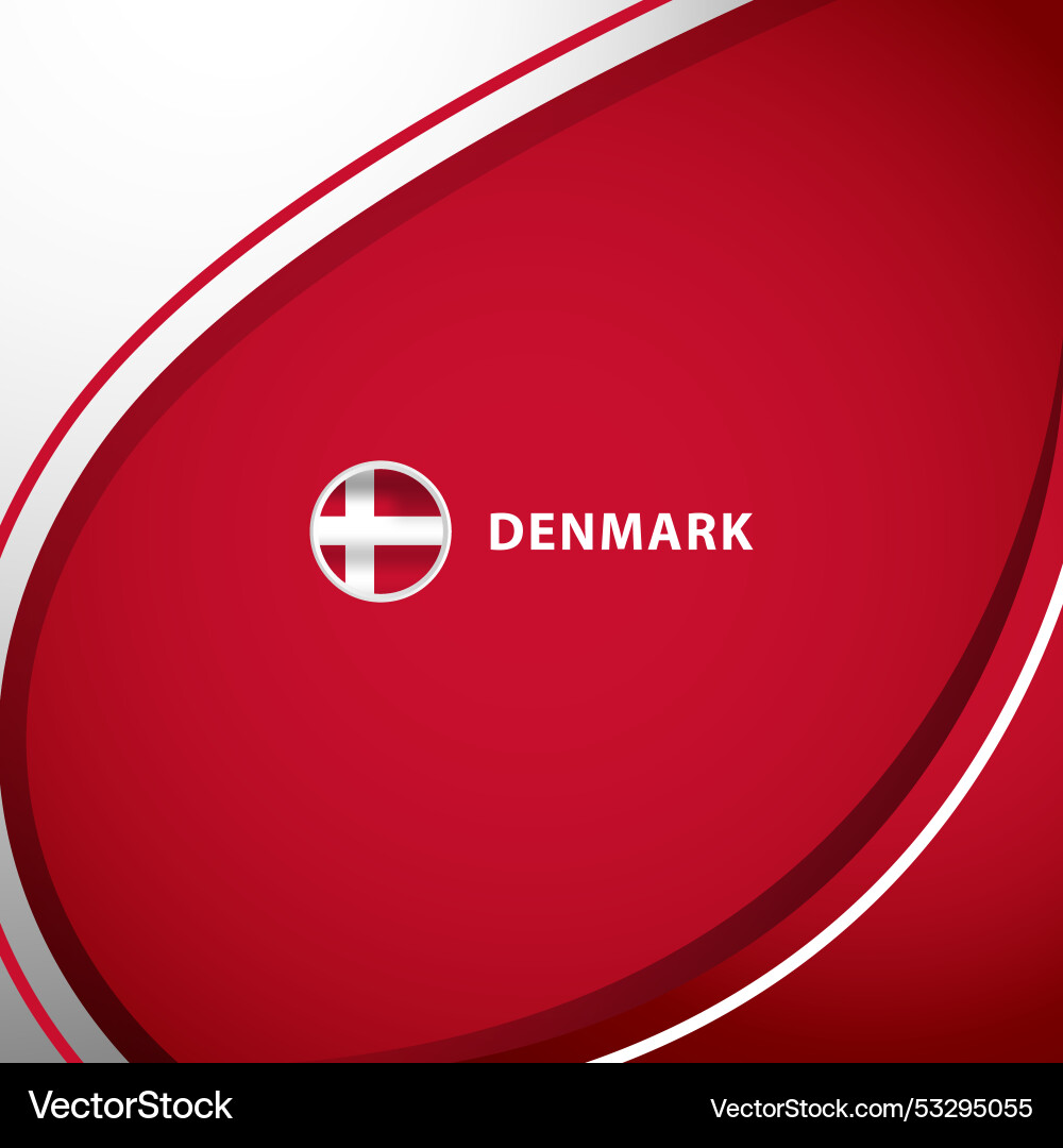 Denmark square layout background concept design vector image