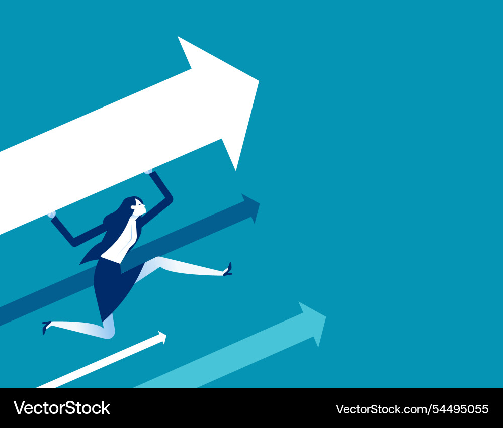 Holding arrow go up business marketing Holding arrow go up business marketing vector image