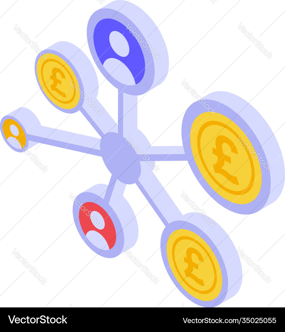 Scheme mobile payment icon isometric style Scheme mobile payment icon isometric style vector image