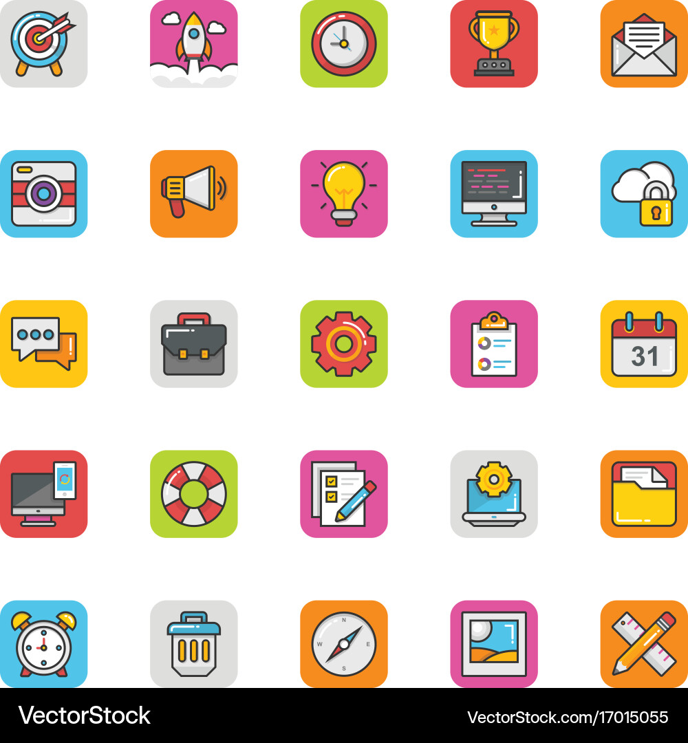 Web design and development icons 1 Vector Image