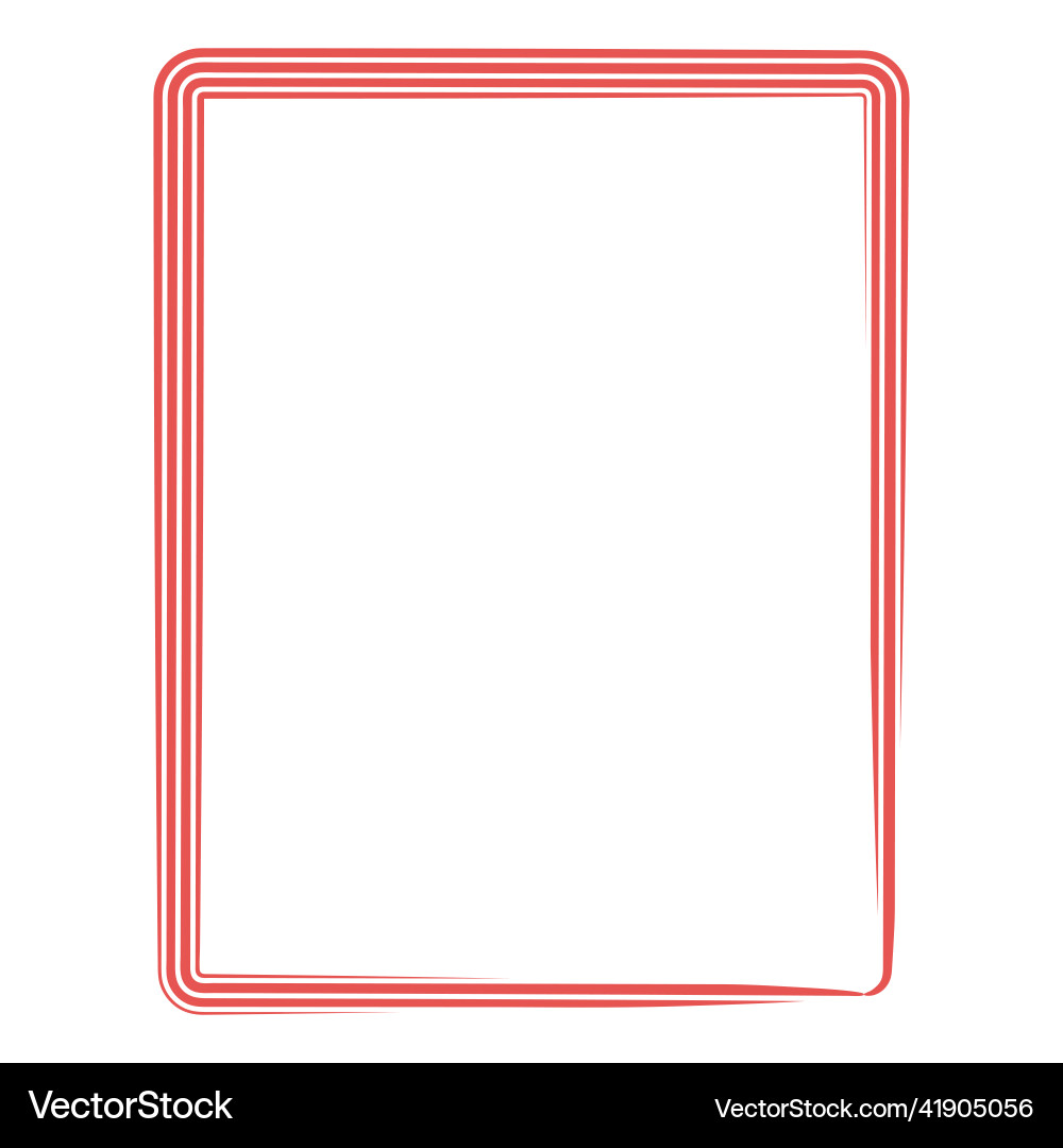 Abstract linear striped frame Vector Image