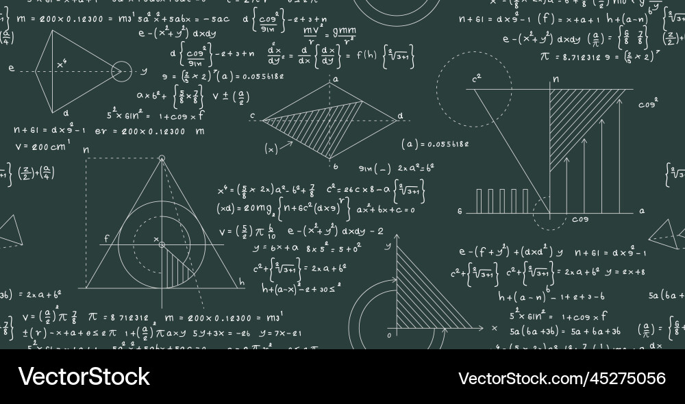 Calculating the area of a triangle Calculating the area of a triangle Vector Image