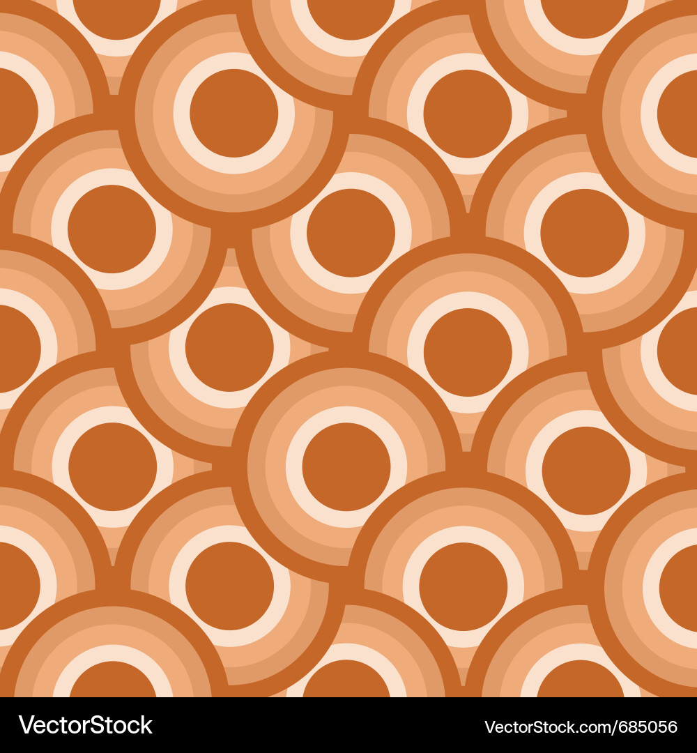 Retro Circles Pattern vector image