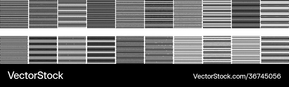 Universal different geometric seamless patterns Universal different geometric seamless patterns vector image