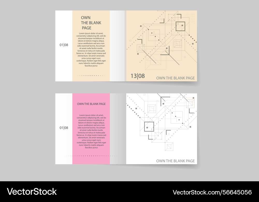 White background with lines dots squares White background with lines dots squares vector image