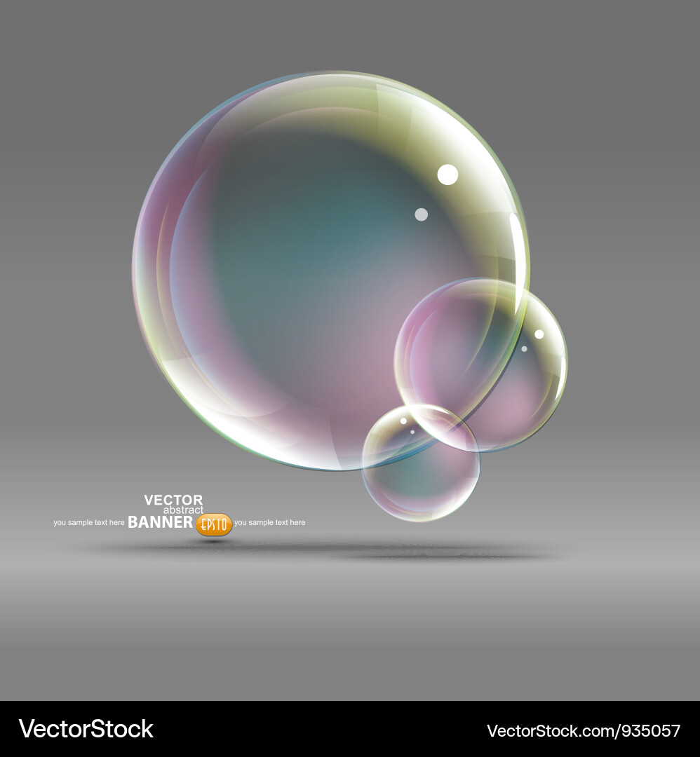 Abstract Bubble Reflection vector image