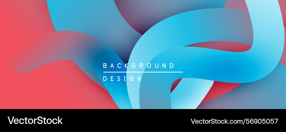 Abstract fluid shapes overlap creating vibrant Abstract fluid shapes overlap creating vibrant Vector Image